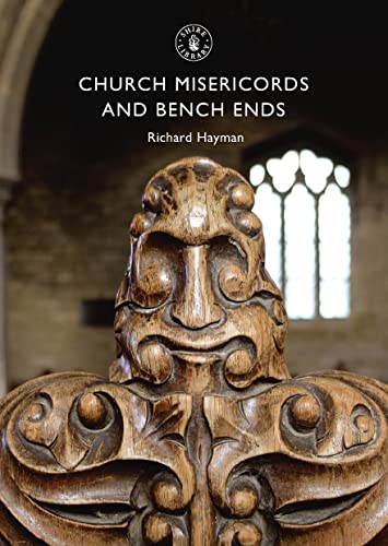 Book cover featuring carved wooden misericord detail from a church.