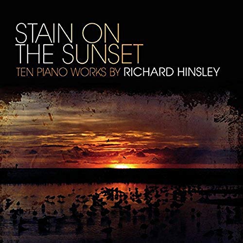 CD cover: sunset over water with text āStain On The Sunsetā.