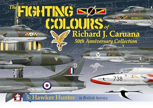 Book cover featuring multiple Hawker Hunter aircraft in British military paint schemes.