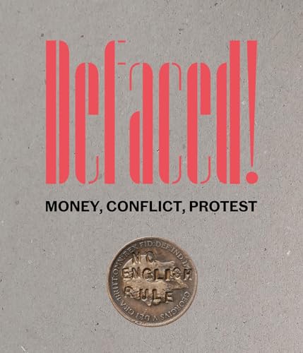 Book cover: “Defaced!” with a red title and old coin image.