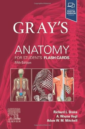 Gray's Anatomy flash cards cover, showing skeletal and muscular systems.