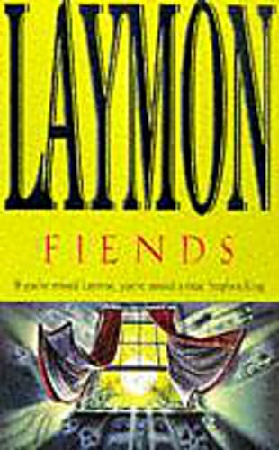 Book cover for “Fiends” by Laymon, with a distorted, shadowy image.