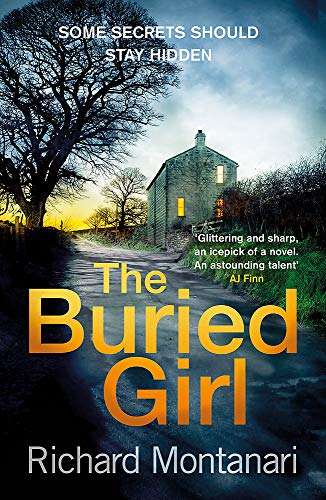 Book cover: a stone house at dusk, with large yellow title text.