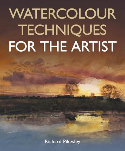 Book cover: “Watercolour Techniques For The Artist” with a landscape painting.