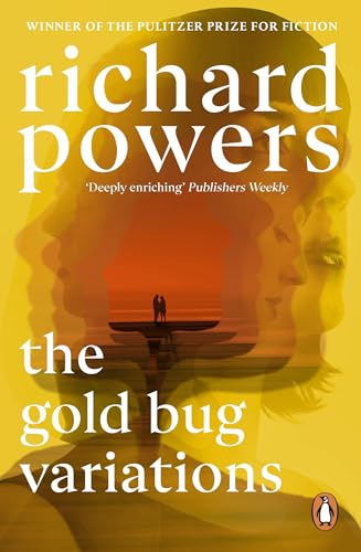 Book cover: "The Gold Bug Variations" by Richard Powers, with layered portraits.