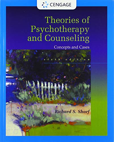 Textbook cover: “Theories of Psychotherapy & Counseling” with abstract art.