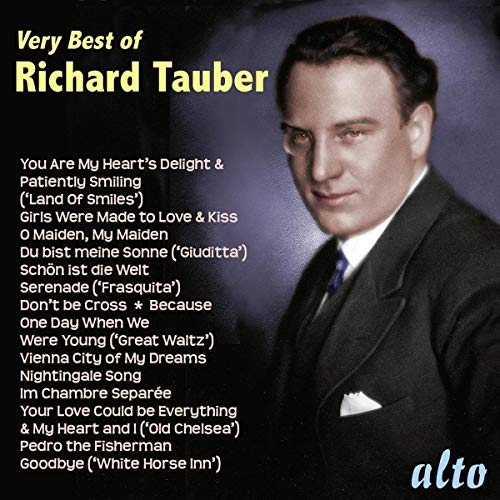 CD cover featuring a portrait of tenor Richard Tauber in a suit.