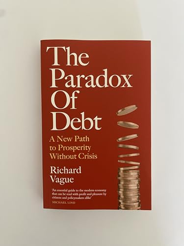 Book cover: "The Paradox of Debt" with falling coin illustration.
