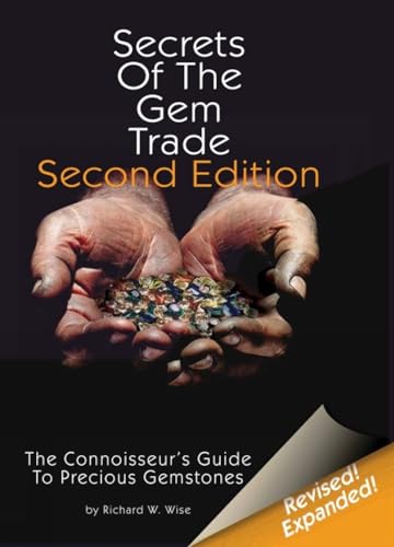 Book cover: hands holding colorful gemstones, title "Secrets Of The Gem Trade".