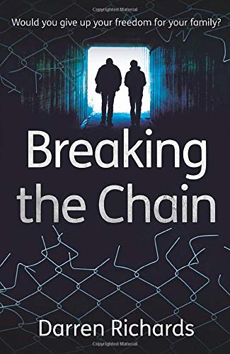 Book cover: “Breaking the Chain” with silhouetted figures in a doorway.