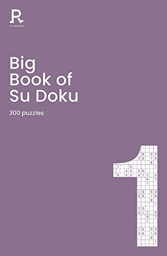 Purple book cover titled Big Book of Su Doku with a large number one.