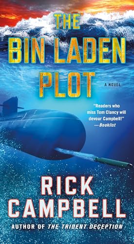 Book cover: "The Bin Laden Plot" with a submarine underwater.