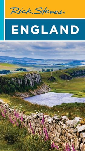 Rick Steves England guidebook cover with landscape and stone wall.