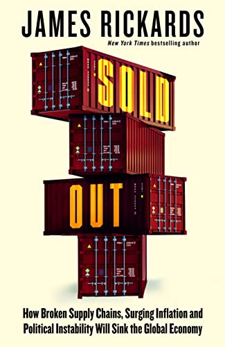 Book cover with stacked shipping containers and large “SOLD OUT” text.