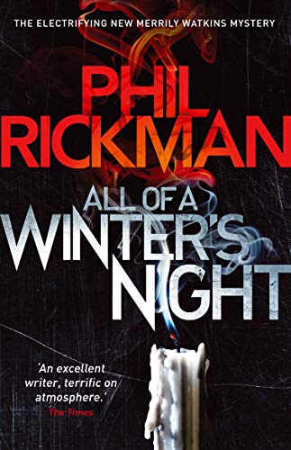 Book cover: “All of a Winter’s Night” with a burning candle.