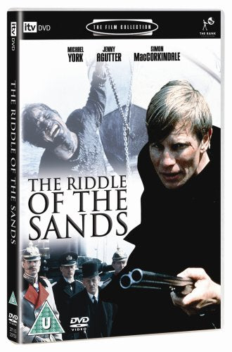 DVD cover for "The Riddle of the Sands" featuring two men and a seascape.