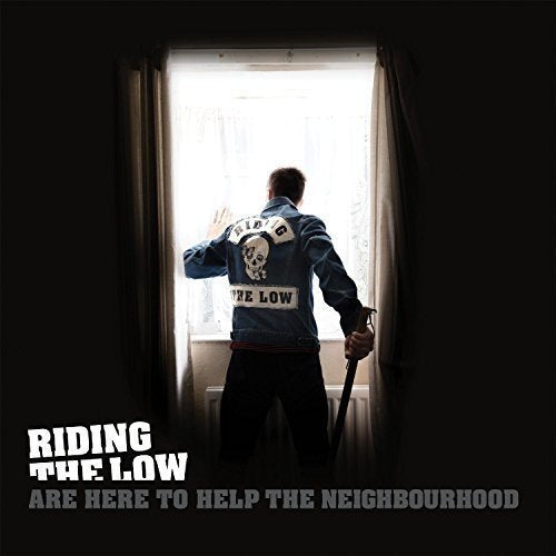Person viewed from behind looking out a window, album cover.