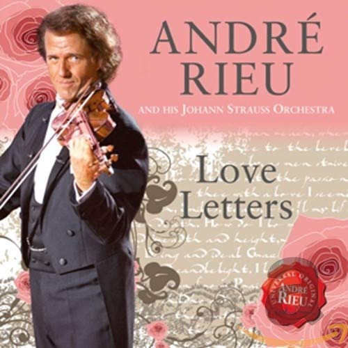 André Rieu holding a violin on the "Love Letters" CD cover.