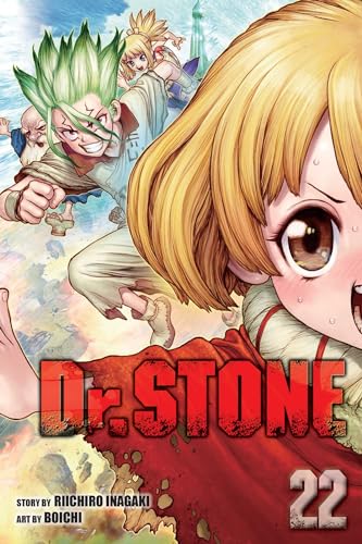 Manga cover featuring Senku and other characters with the title Dr. STONE volume 22.