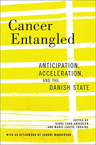 Book cover: "Cancer Entangled: Anticipation" with yellow and white brushstrokes.