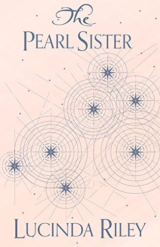 Book cover: "The Pearl Sister" by Lucinda Riley, with starburst designs.