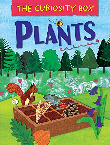 Book cover with plants, a squirrel, and a bee in a forest scene.