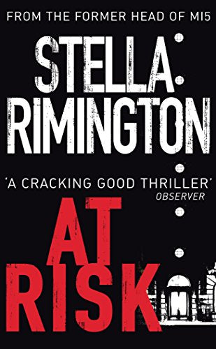"Book cover: black background, white and red text, author's name and title 'At Risk'."