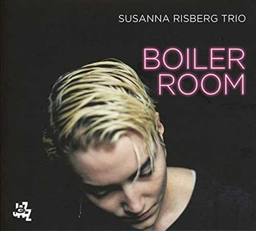 CD cover for Susanna Risberg Trio’s “Boiler Room” featuring a portrait.