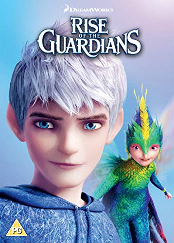 DVD cover for "Rise of the Guardians" featuring Jack Frost and Tooth.