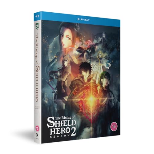 Blu-ray cover for "The Rising of the Shield Hero Season 2" anime.