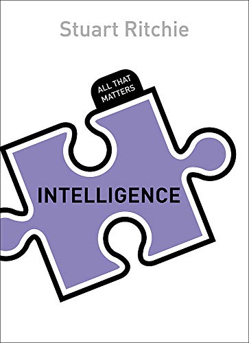 Book cover with purple puzzle piece and the title "Intelligence.