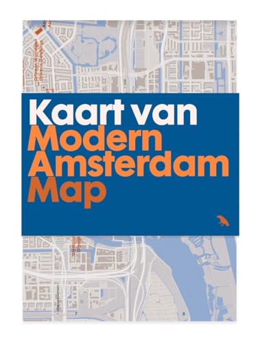 Map cover with “Kaart van Modern Amsterdam Map” text and city grid.