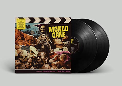 Mondo Cane" vinyl record with a collage cover featuring diverse faces.