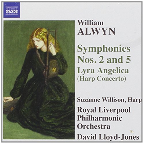 CD cover: woman playing a harp, text listing composers and performers.