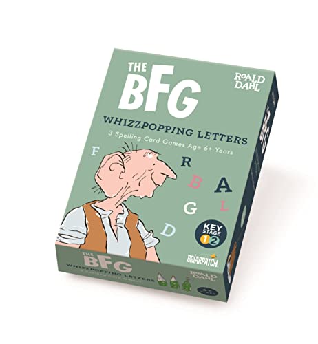 Box for "The BFG" spelling game featuring the Big Friendly Giant.