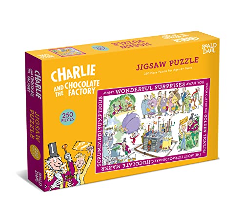 Box for a 250-piece “Charlie and the Chocolate Factory” jigsaw puzzle.