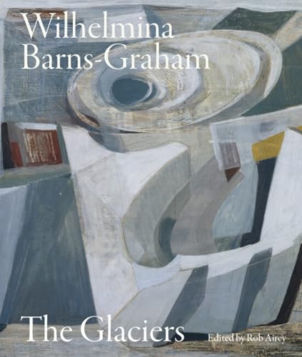 Book cover featuring an abstract painting of glacial forms in blues and whites.