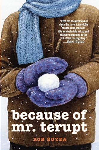 Book cover: a person in a coat holds a snowball in blue mittens.