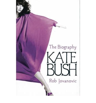 Book cover featuring Kate Bush in purple, with title and author name.