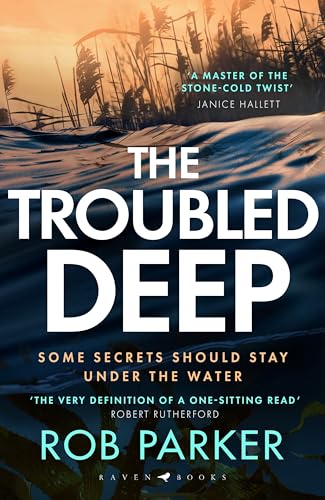 Book cover: “The Troubled Deep” with water and reeds imagery.