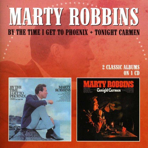 CD cover featuring Marty Robbins with two smaller album art inserts on red background.