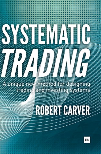 Book cover for "Systematic Trading" by Robert Carver, with abstract lines.