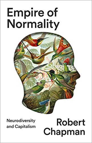 Book cover showing a human head silhouette filled with colorful illustrations of hummingbirds.