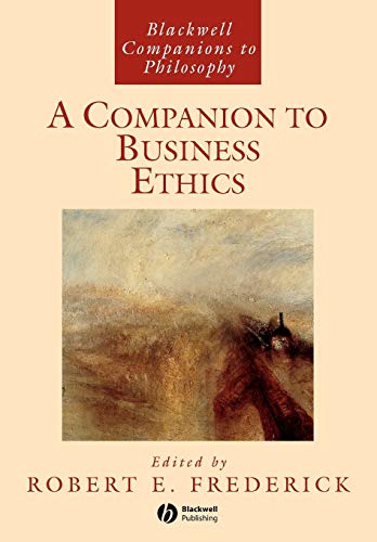 Book cover: “A Companion to Business Ethics” with abstract painting.