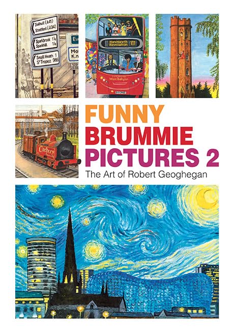 Book cover featuring colorful paintings of Birmingham landmarks and scenes.