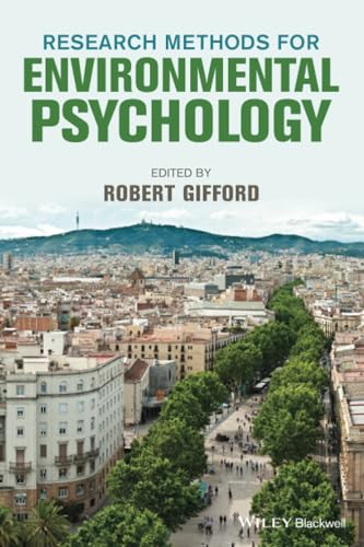 Book cover: “Research Methods for Environmental Psychology” with a city view.
