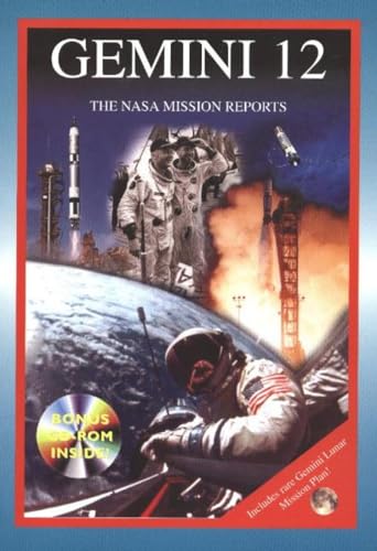 Gemini 12 book cover featuring astronauts, rockets, and Earth from space.