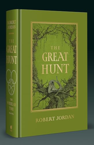 Green book, βThe Great Hunt,β with a tree branch illustration.