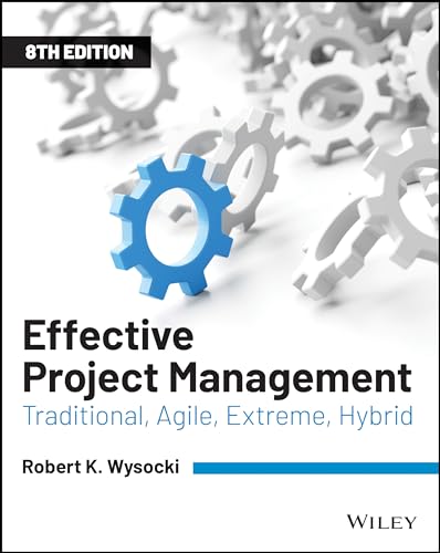 Book cover: “Effective Project Management,” 8th edition, with gears.