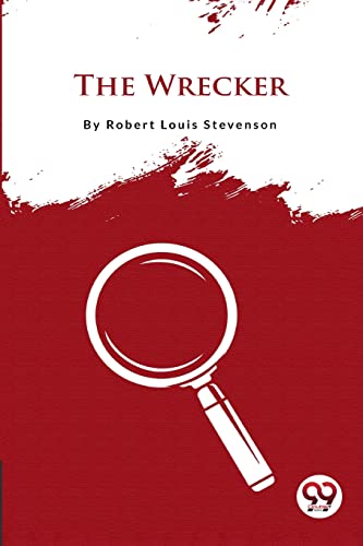 Book cover: red background, magnifying glass, and title "The Wrecker.